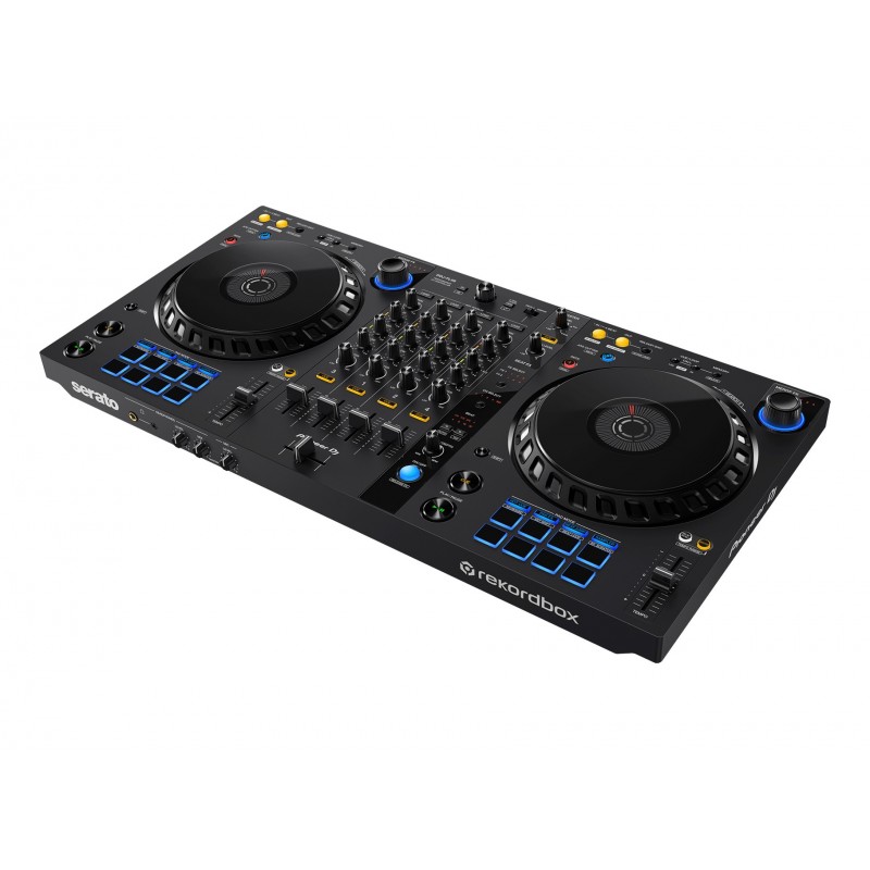 Pioneer DDJ-FLX6 controlador dj Controladora con opción de realizar scratch utilizando pistas de cintas de casete 4 canales