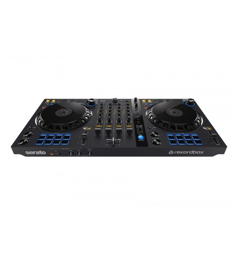 Pioneer DDJ-FLX6 controlador dj Controladora con opción de realizar scratch utilizando pistas de cintas de casete 4 canales