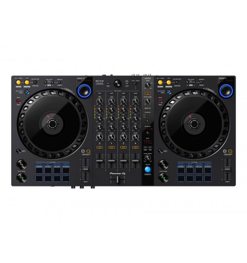 Pioneer DDJ-FLX6 controlador dj Controladora con opción de realizar scratch utilizando pistas de cintas de casete 4 canales