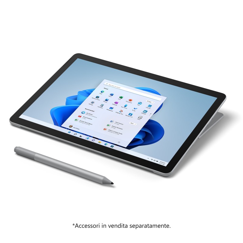 Microsoft Surface Go 3 128 GB 26,7 cm (10.5") Intel® Pentium® Gold 8 GB Wi-Fi 6 (802.11ax) Windows 11 Home in S mode Platino