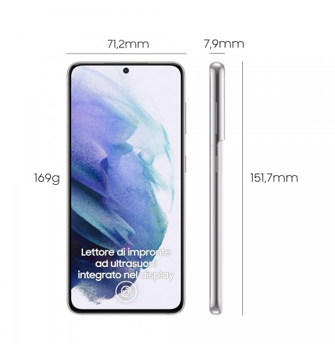 Samsung Galaxy S21 5G SM-G991B 15.8 cm (6.2") Dual SIM Android 11 USB Type-C 8 GB 128 GB 4000 mAh White
