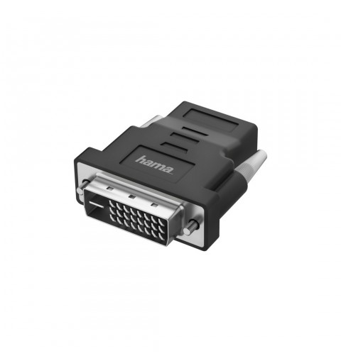 Hama 00200338 adaptador de cable de vídeo DVI-D HDMI Negro