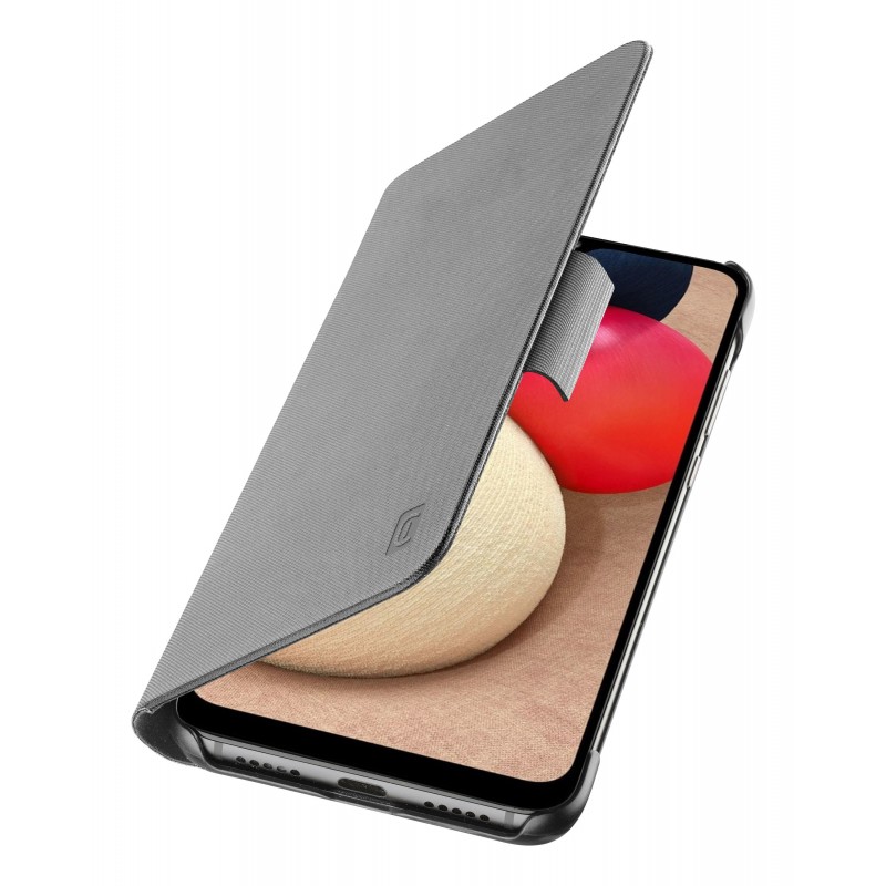 Cellularline Book - Galaxy A02s La protezione essenziale con chiusura di sicurezza magnetica Nero