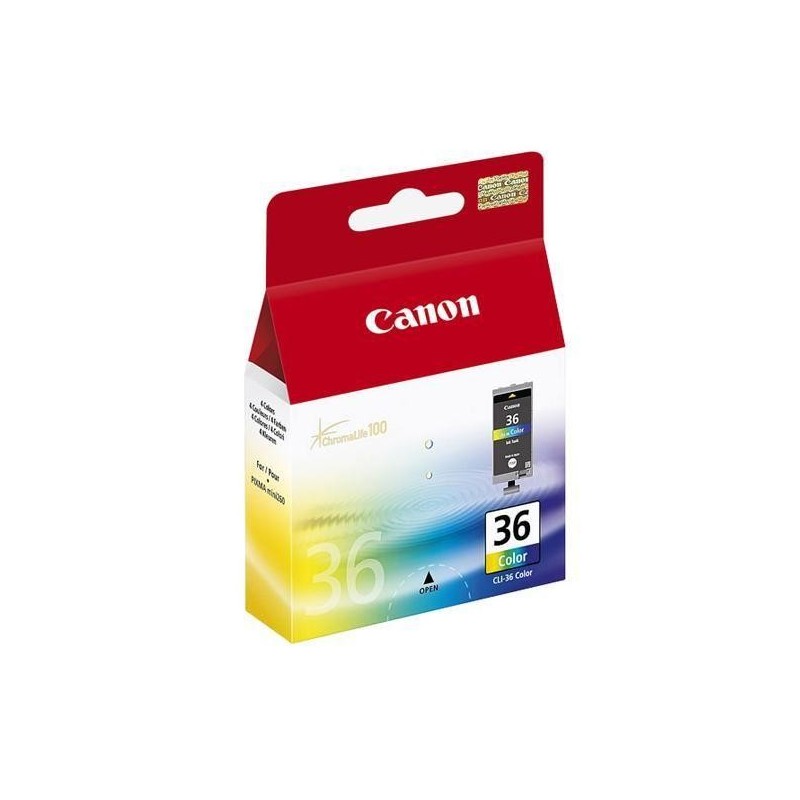 Canon CLI-36 Col cartuccia d'inchiostro 1 pz Originale Resa standard Ciano, Magenta, Giallo