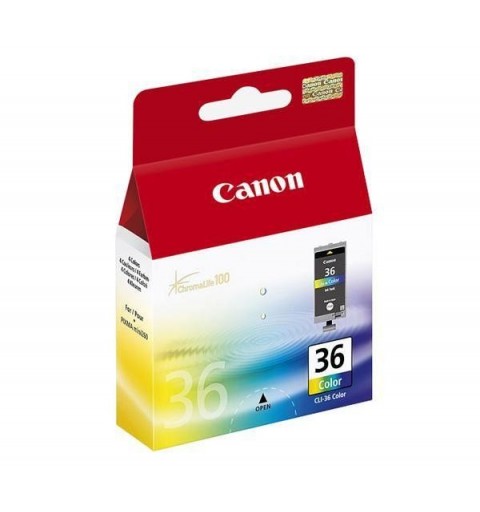 Canon CLI-36 Col cartouche d'encre 1 pièce(s) Original Rendement standard Cyan, Magenta, Jaune