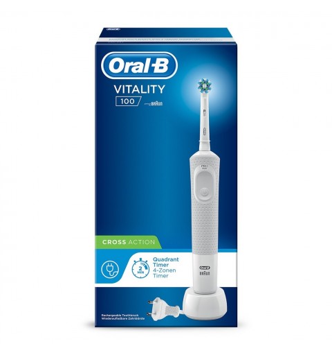 Oral-B Vitality 100 CrossAction Adult Rotating-oscillating toothbrush White