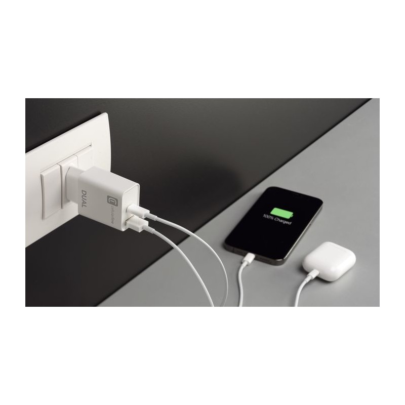 Cellularline ACHIPHUSB2PD20W Blanco Interior