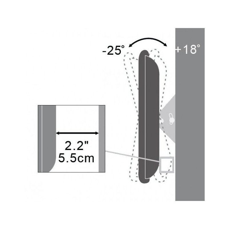 Techly ICA-LCD 113-BK TV-Halterung 94 cm (37 Zoll) Schwarz