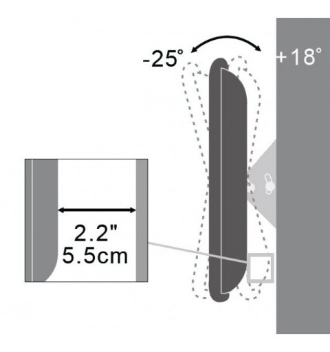 Techly ICA-LCD 113-BK TV-Halterung 94 cm (37 Zoll) Schwarz