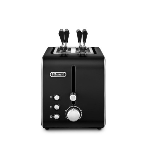 De’Longhi CTX 2203.BK Toaster 2 Scheibe(n) 550 W Schwarz, Silber