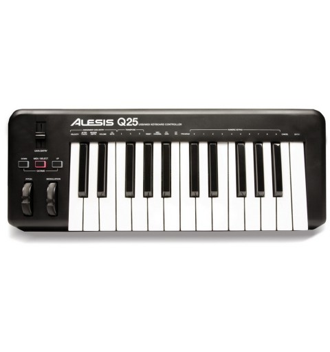 Alesis Q25 teclado MIDI 25 llaves USB Negro