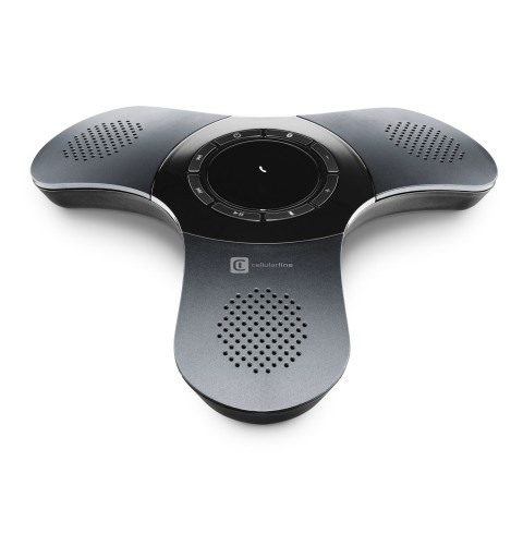 Cellularline Ufo Conference Speaker Bluetooth Vivavoce con 2 altoparlanti e talk time di 5 ore Nero