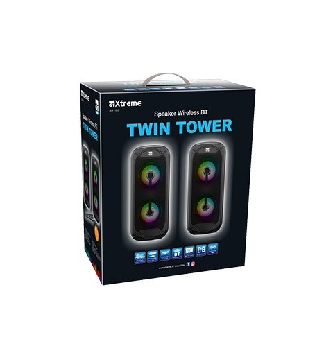 Xtreme Twin Tower 1-way Black Wireless 10 W