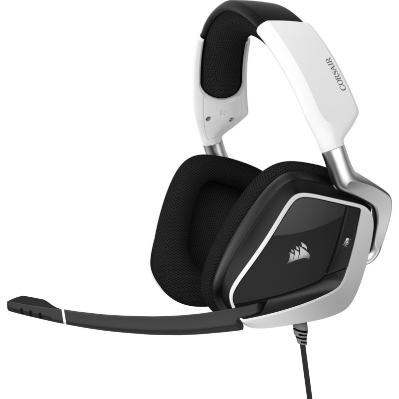 Corsair VOID ELITE USB Auricolare Cablato A Padiglione Giocare Nero, Bianco