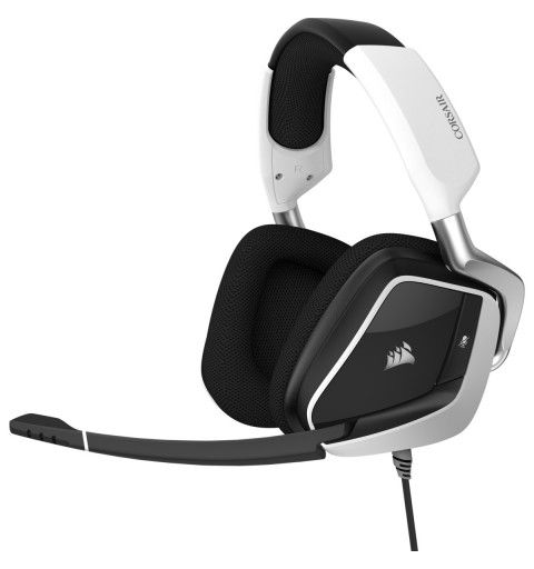 Corsair VOID ELITE USB Auricolare Cablato A Padiglione Giocare Nero, Bianco