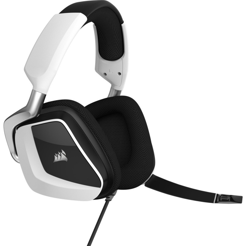 Corsair VOID ELITE USB Auricolare Cablato A Padiglione Giocare Nero, Bianco