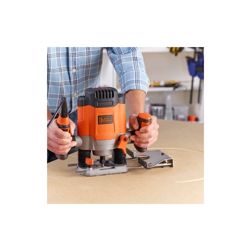 Black & Decker KW1200EKA-QS routeur de tuiles 1200 W