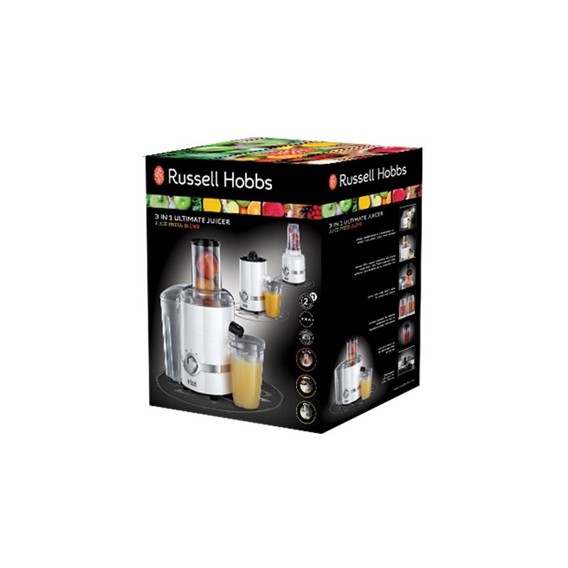 Russell Hobbs 22700-56 presse-agrumes 800 W Chrome, Blanc