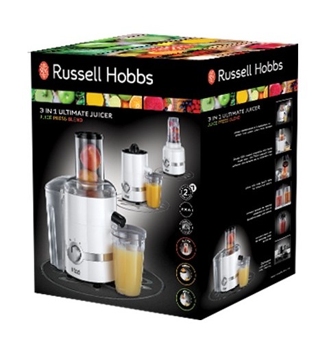 Russell Hobbs 22700-56 spremiagrumi 800 W Cromo, Bianco