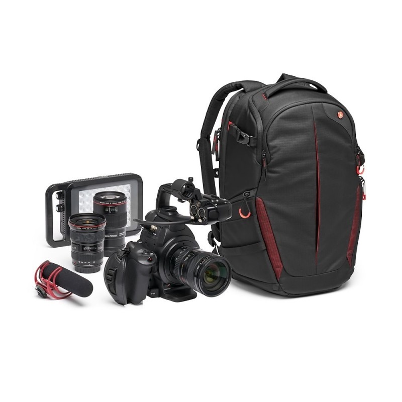 Manfrotto Pro Light backpack Black Red Fabric, Nylon, Synthetic