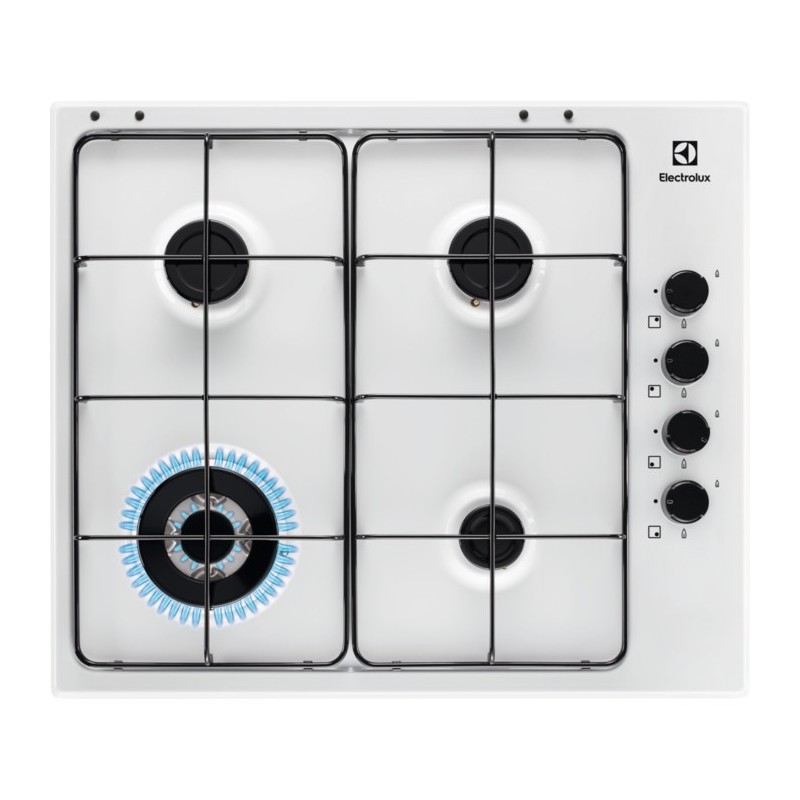 Electrolux EGS6414W plaque Blanc Intégré (placement) Gaz 4 zone(s)