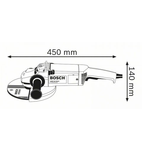 Bosch GWS 20-230 H Professional angle grinder 23 cm 6600 RPM 2000 W 5.1 kg