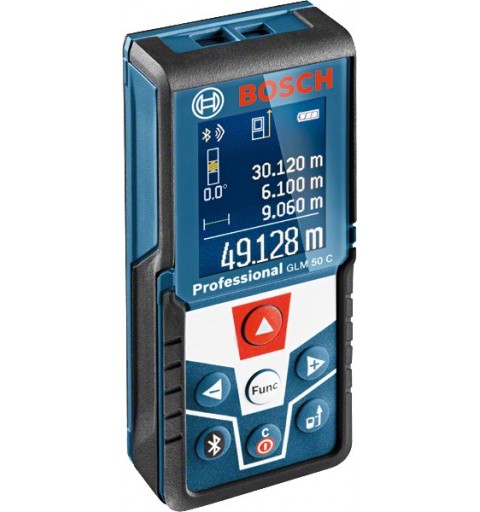 Bosch 0 601 072 C00 telémetro Medidor láser de distancias Negro, Azul 50 m