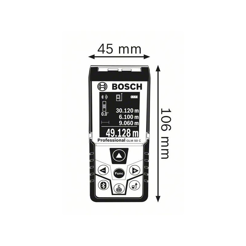 Bosch 0 601 072 C00 distance meter Laser distance meter Black, Blue 50 m