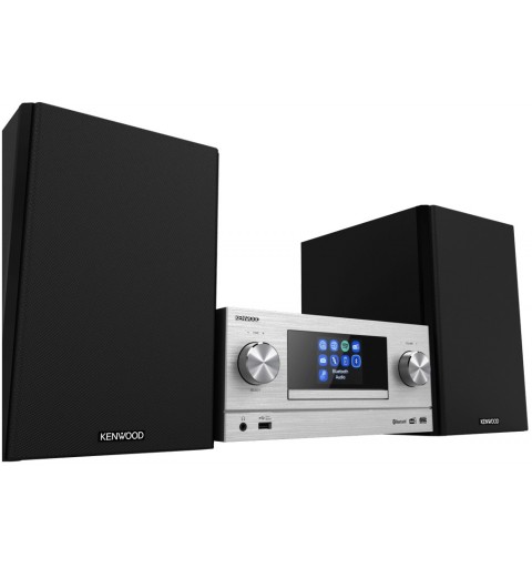 Kenwood M-9000S Minicadena de música para uso doméstico 50 W Plata