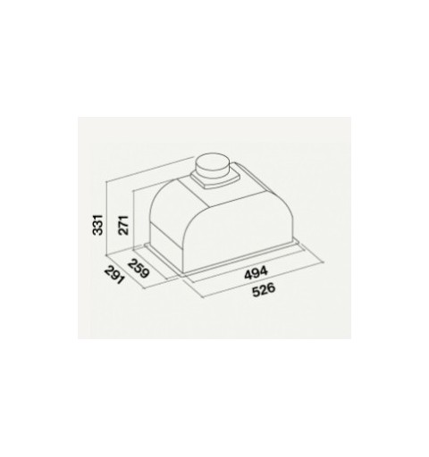 Falmec Gruppo Incasso Intégré Acier inoxydable 800 m³ h B