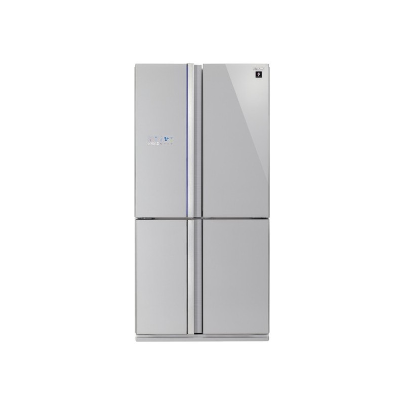 Sharp Home Appliances SJ-FS820VSL Side-by-Side Kühlkombination Freistehend 600 l Silber