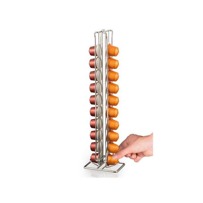 Macom 601 portacápsulas de café 20 cápsulas Acero cromado Cromo