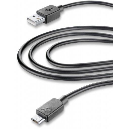 Cellularline USBDATACMUSB3TABK cable USB 3 m USB 2.0 USB A Micro-USB A Negro