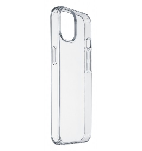 Cellularline Clear Strong - iPhone 13 mini Custodia rigida con bordi in gomma - con tecnologia antibatterica integrata