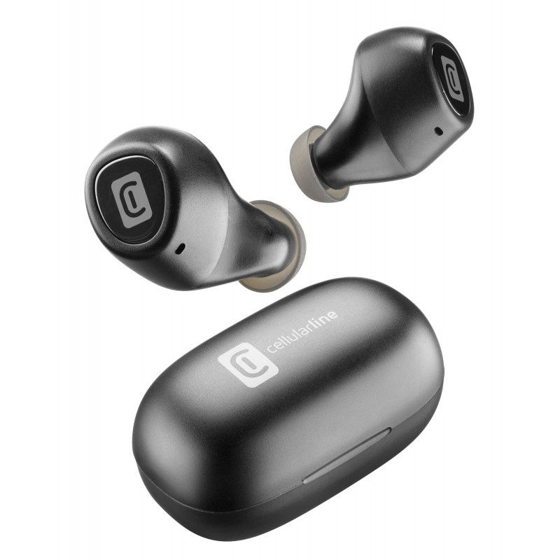 Cellularline Blink Auricolari Bluetooth® in-ear con carica batteria portatile con play-time totale fino a 14 ore Nero