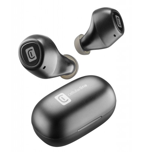 Cellularline Blink Auricolari Bluetooth® in-ear con carica batteria portatile con play-time totale fino a 14 ore Nero