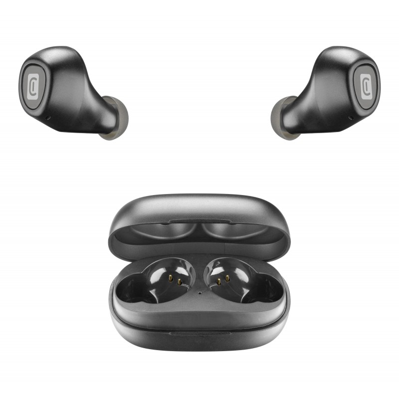 Cellularline Blink Auricolari Bluetooth® in-ear con carica batteria portatile con play-time totale fino a 14 ore Nero