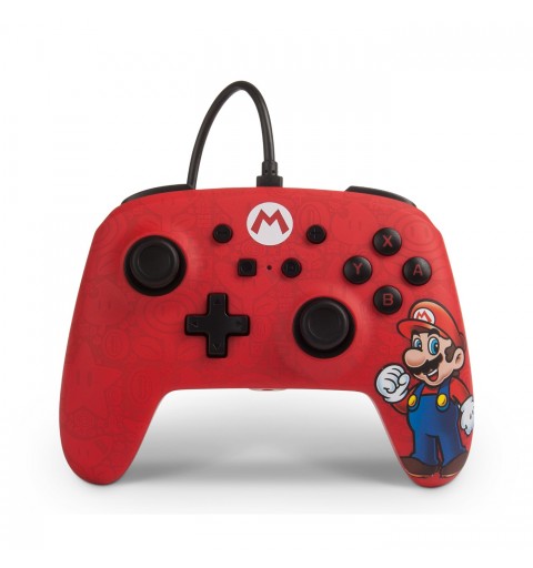 PowerA Mario Multicolore, Rosso USB Gamepad Analogico Digitale Nintendo Switch