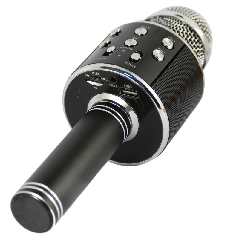 Xtreme Hollywood Schwarz, Silber Karaoke-Mikrofon