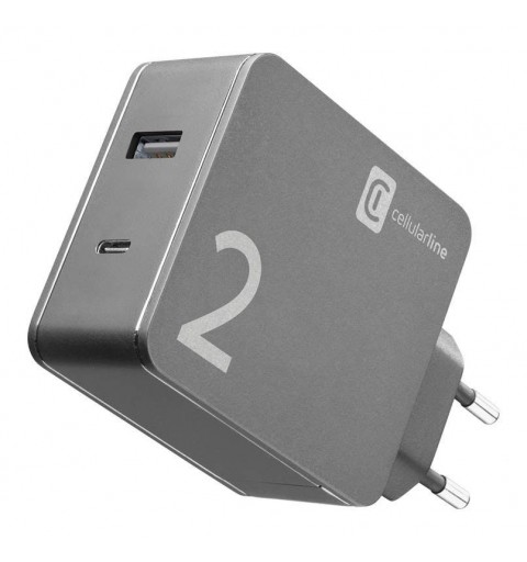 Cellularline Duo Charger Black Indoor