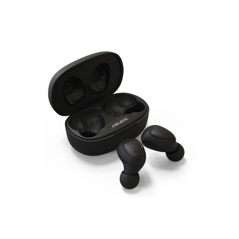 New Majestic EW-20 Headset Wireless In-ear Calls Music Micro-USB Bluetooth Black