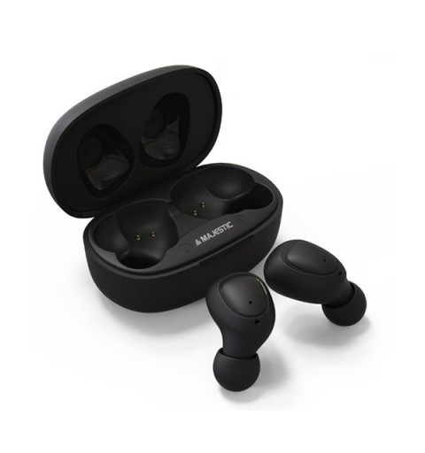 New Majestic EW-20 Headset Wireless In-ear Calls Music Micro-USB Bluetooth Black