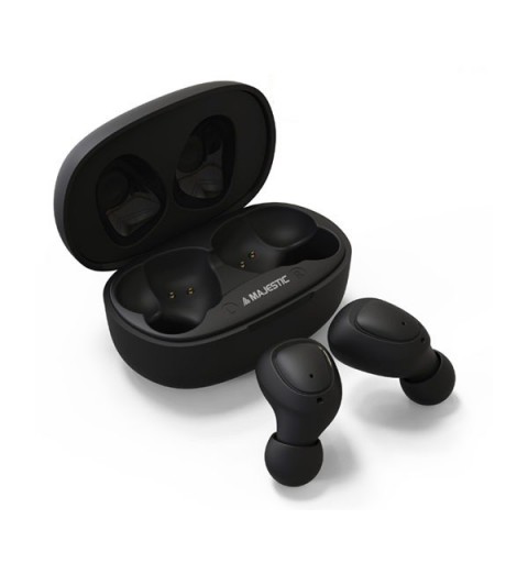 New Majestic EW-20 Kopfhörer Kabellos im Ohr Anrufe Musik Mikro-USB Bluetooth Schwarz