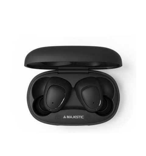 New Majestic EW-20 Kopfhörer Kabellos im Ohr Anrufe Musik Mikro-USB Bluetooth Schwarz
