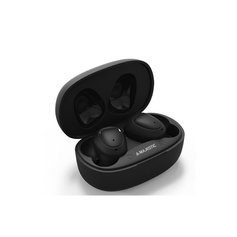 New Majestic EW-20 Casque Sans fil Ecouteurs Appels Musique Micro-USB Bluetooth Noir