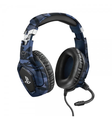 Trust GXT 488 Forze PS4 Auricolare Cablato A Padiglione Giocare Nero, Blu