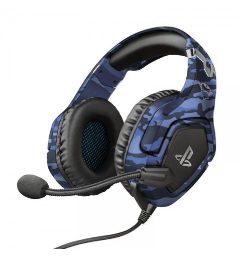 Trust GXT 488 Forze PS4 Auricolare Cablato A Padiglione Giocare Nero, Blu