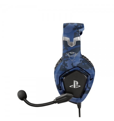 Trust GXT 488 Forze PS4 Auricolare Cablato A Padiglione Giocare Nero, Blu