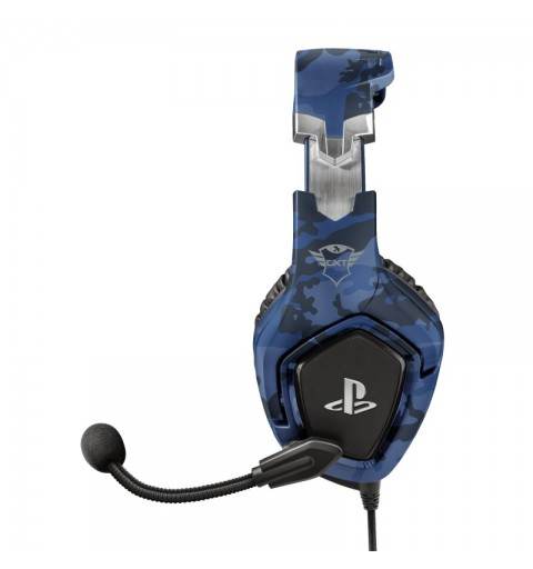Trust GXT 488 Forze PS4 Auricolare Cablato A Padiglione Giocare Nero, Blu