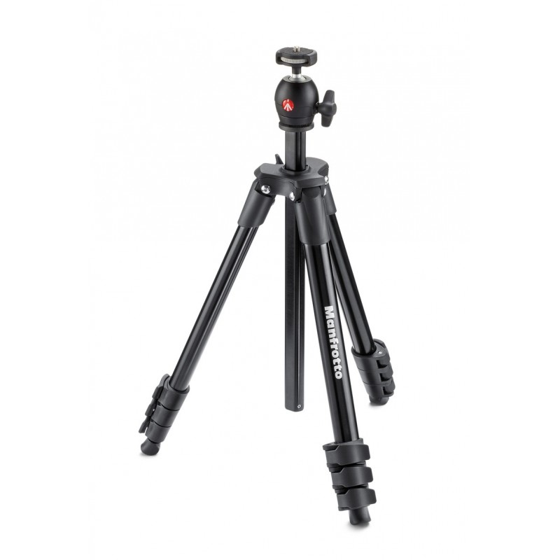 Manfrotto MKCOMPACTLT-BK tripod Digital film cameras 3 leg(s) Black